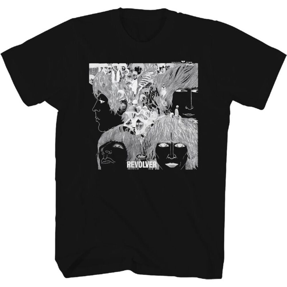 The Beatles - Beatles - Revolver T-Shirt - Medium Black 2061103804  APPAREL